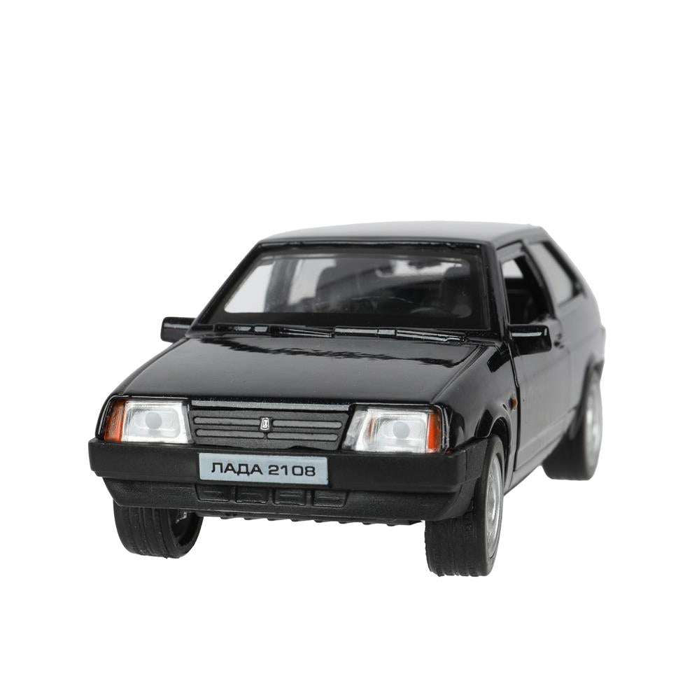 Машина металл свет-звук LADA лада 2108 "СПУТНИК",12см,откр дв,баг,инер,в кор Технопарк в кор.2*36шт