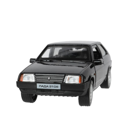 Машина металл свет-звук LADA лада 2108 "СПУТНИК",12см,откр дв,баг,инер,в кор Технопарк в кор.2*36шт