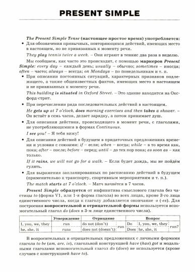 ШСп Времена английского глагола в картинках. 5-9 cl. (ФГОС) /Шатило.