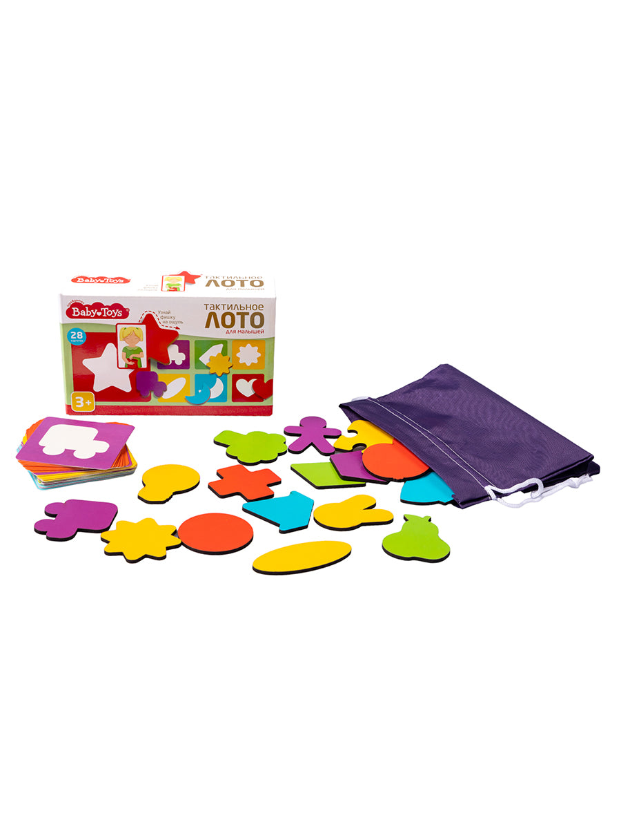 Лото "Тактильное для малышей" (28 деревянных фишек) Jouets pour bébé