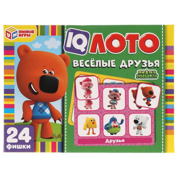 IQ-loto. Ми-ми-мишки. Веселые друзья. Korobka 138х189х32 mm, 24 poissons en plastique dans la cor.24шт