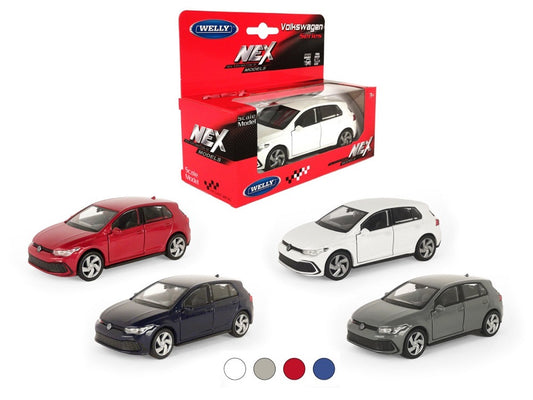 Welly. Машинка 1:38 "Volkswagen Golf 8 GTI", металл, пруж. мех., цв. в ассорт. арт.43823W