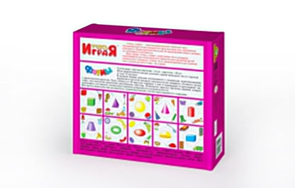 ФОРМЫ. НАСТОЛЬНАЯ ИГРА СЕРИИ "УЧИСЬ, ИГРАЯ!" 00059 в уп.10шт