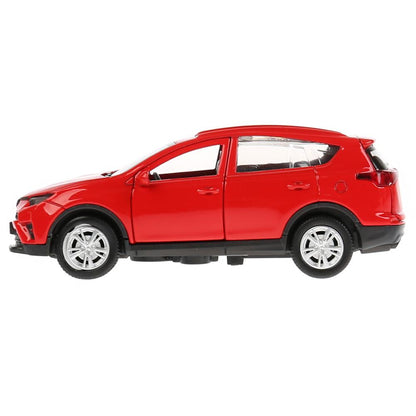 Машина металл "TOYOTA RAV4", длина 12см, открыв. двери, инерц., красный, в кор.Технопарк в кор2*36шт