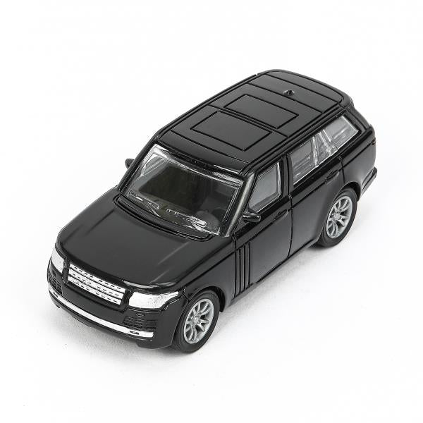 Машина пластик LAND ROVER RANGE ROVER VOGUE 12 см, инерц, черный, кор. Технопарк в кор.2*120шт