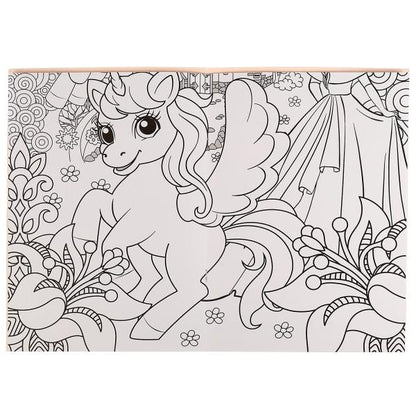 Королевство единорогов. Плакат-раскраска. 400х590 mm. Скрепка. 4 étoiles. Ouais. en cor.50шт