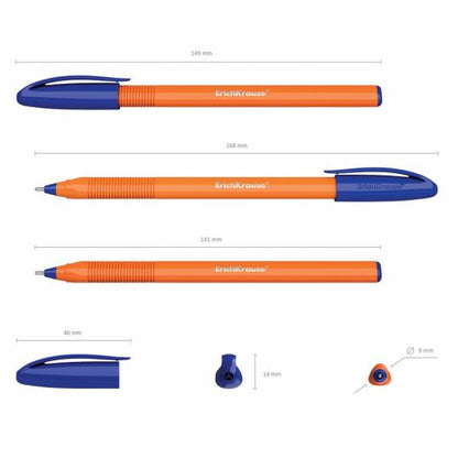 ErichKrause® Ручка шариковая "Orange Stick. Ultra Glide Technology" U-108 синяя (поштучно) арт.47582