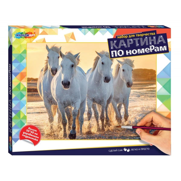Carte avec un numéro de 40x50 cm avec un appareil photo АРТ en cor.24шт