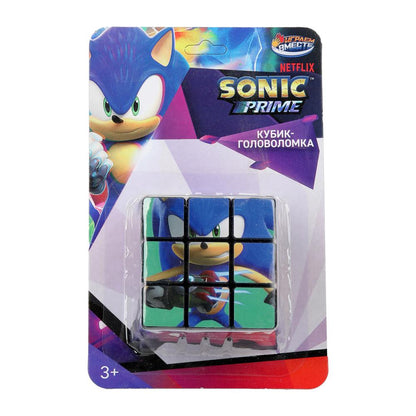 Jeu de construction Sonic Cube 3x3, blister 11*17*6 cm, en argent sterling, en cor.2*144 pouces