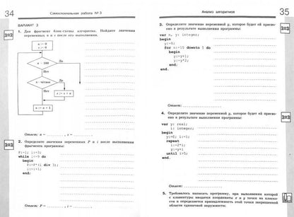Босова Информатика. Самостоятельные и контрольные работы для 11 кл.Базовый уровень. (ФГОС) (БИНОМ. Лаборатория знаний)
