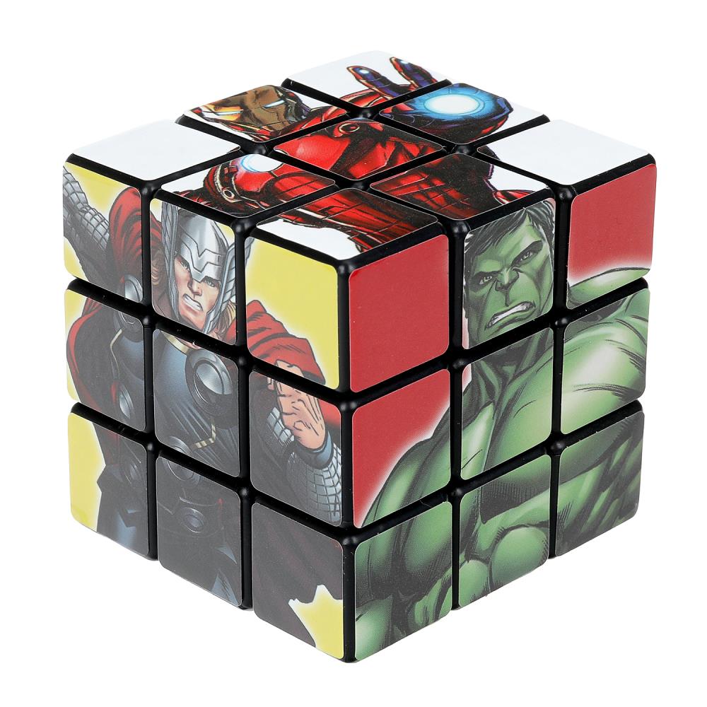 Логическая игра кубик 3х3, мстители, блистер 11*17*6 см - в кор.2*144шт