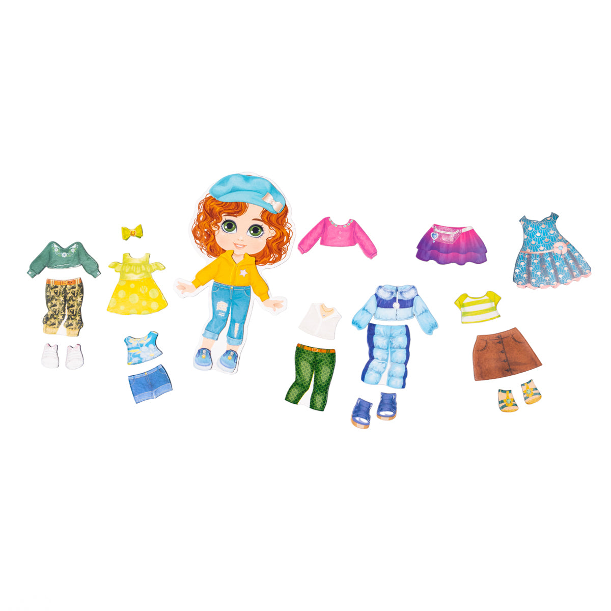 Игра магнитная "Одевашки. Анюта". Серия Магнитные истории (европодвес)