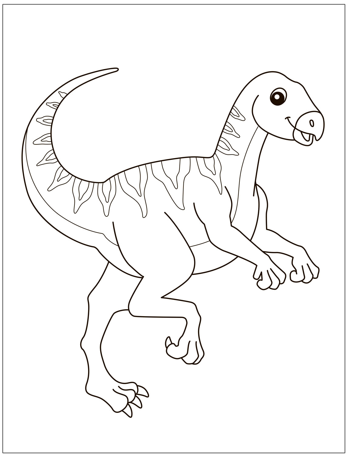 Раскраски для малышей. Dinosaures