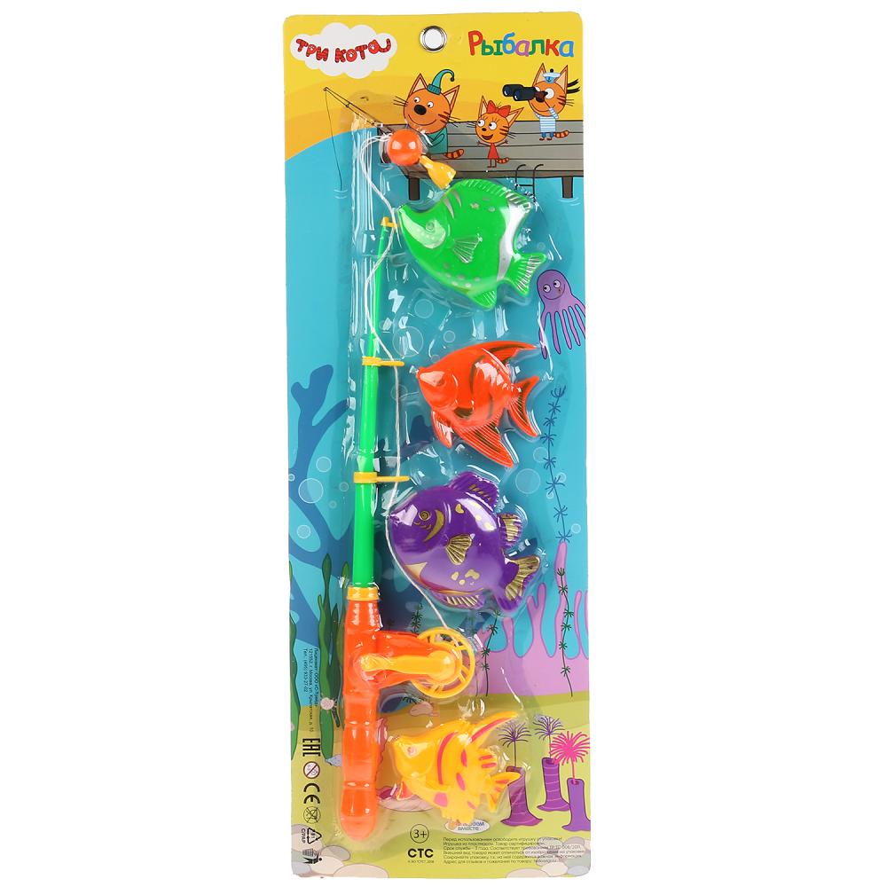 РЫБАЛКА "ИГРАЕМ ВМЕСТЕ" ТРИ КОТА, В АССОРТ. НА КАРТ. (РУСС. УП.) 48*17*3,5СМ в кор.2*36шт