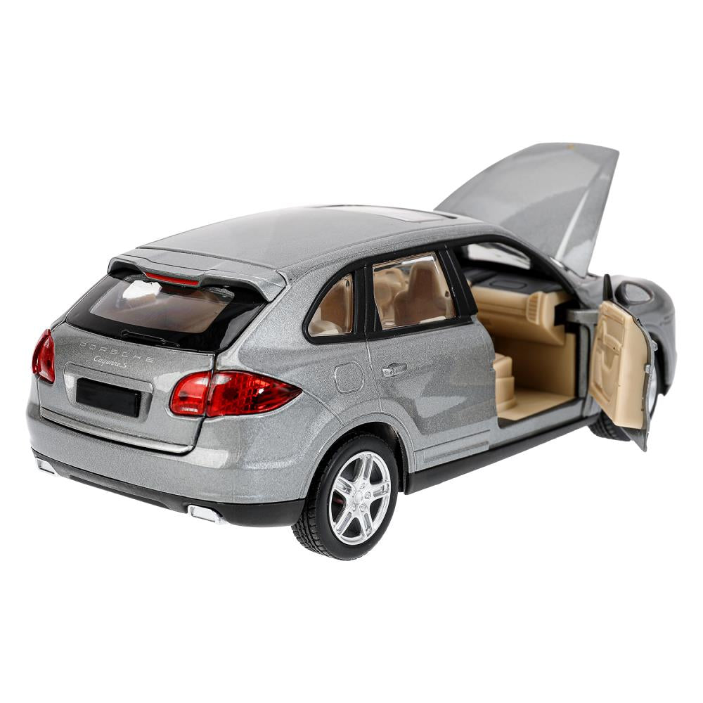Машина металл свет-звук PORSCHE cayenne, 18,7 см, двери, капот, багажник Технопарк в кор.2*6шт