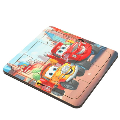 Игрушка деревянная пазл 15*15 см. терм. пакет Буратино в кор.20шт