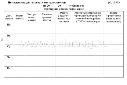 Ежедневник логопеда. (Формат А5, блок писчая пл 60, обложка картон мелованный пл 200) 96 стр.