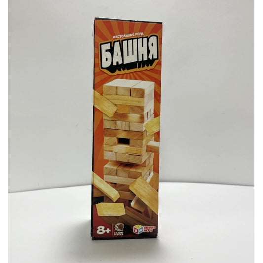 Настольная игра деревянная падающая башня в кор. 6*18*6 см умные игры Умные игры в кор.120шт