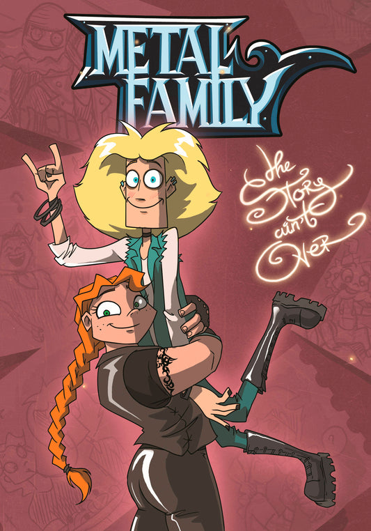 Блокнот в твёрдом переплёте “Metal Family. Вики и Глэм”