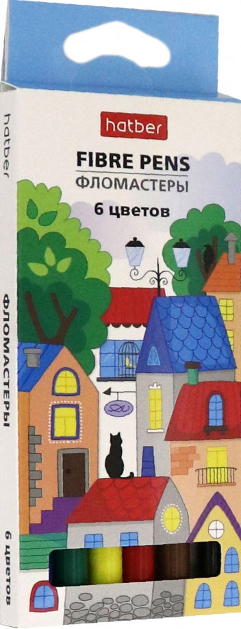 Фломастеры 6цв Городок,FP_067661