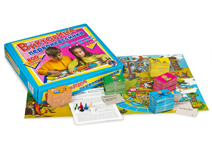 ИГРА НАСТОЛЬНАЯ "ВИКТОРИНА ПЕРВОКЛАССНИКА" 00153 в кор.10шт