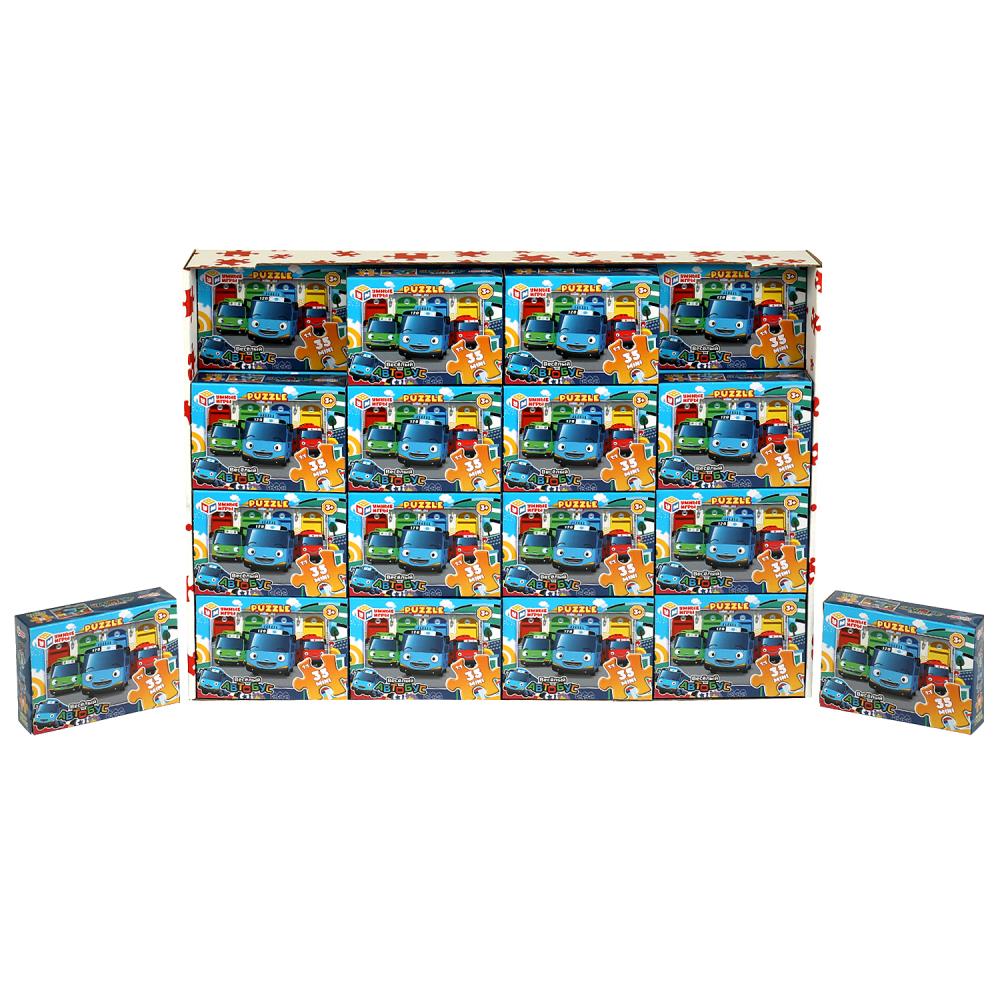 Весёлый автобус. Пазлы в коробке 35 détails. MINI. 90х65х25 mm. Умные игры в уп.32шт в кор.8уп