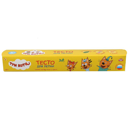 ТМ МУЛЬТИ АРТ Тесто для лепки, 6 цв. по 60 г "Три Кота" в кор.12шт