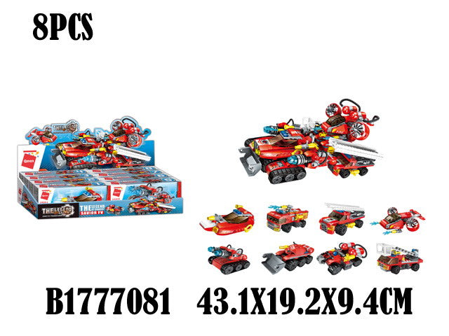 Конструктор пласт. в ассорт. в кор. в дисплее уп-8шт в кор.18уп