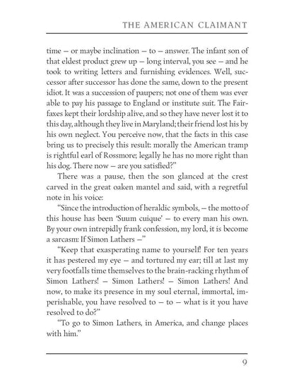 The American Claimant = Американский претендент: на англ.яз