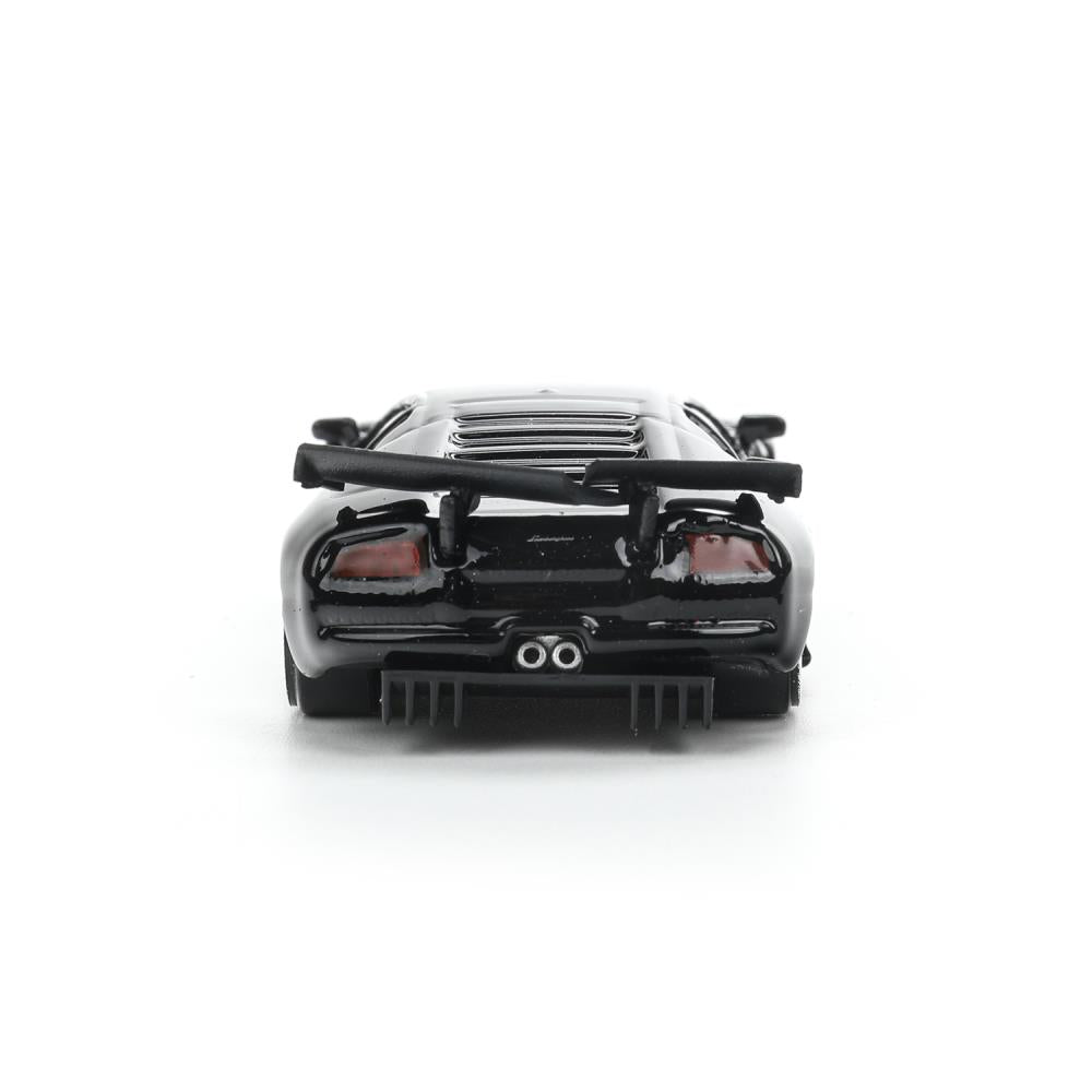 Machine en métal lamborghini murcielago r-gt, taille 7 cm, technologie noire, couleur 144 pouces