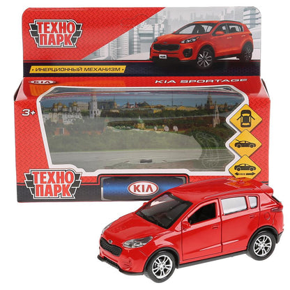 SPORTAGE-RD273045 Машина металл KIA SPORTAGE, 12 см, откр дв, багаж, инерц, красный, в кор. Технопар