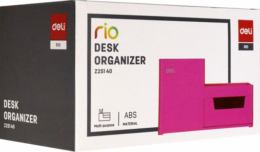 Органайзер наст. 4отд. Deli EZ25140 Rio розовый