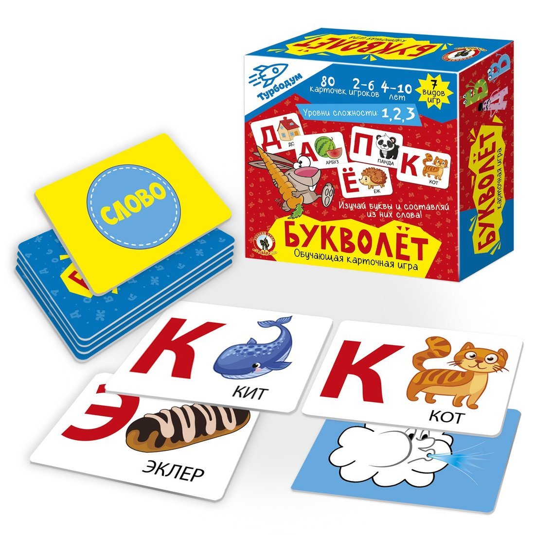 Hast. jeu de cartes "Букволёт. Турбодум" art.04732 (Стиль) /40