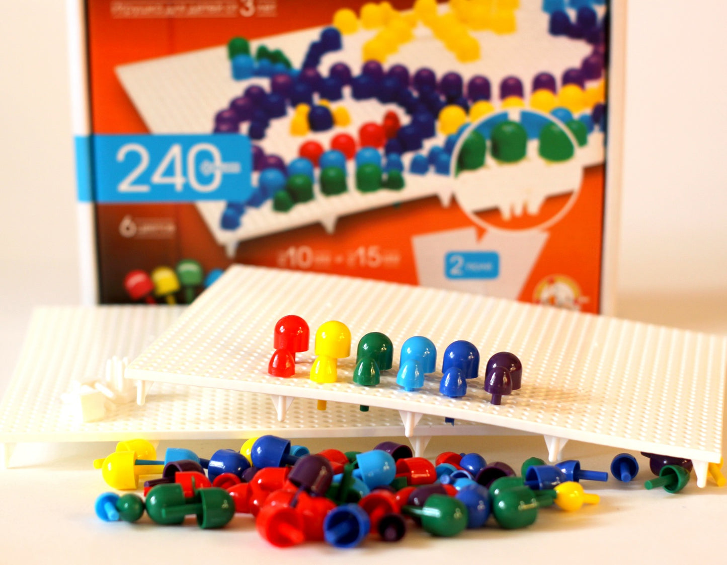 Мозаика d10+d15 / 6цветов / 240шт / 2поля