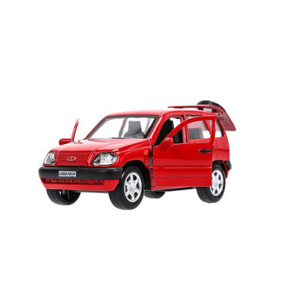 Machine en métal LADA NIVA pour 12 cm, double, bagage, iner, rouge, cor. Parc technologique dans le cor.2*36шт