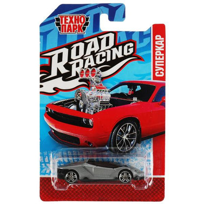 Machine en métal ROAD RACING SUISSE 7,5 cm, dans un assortiment, en blister. Parc technologique en cor.2*360шт
