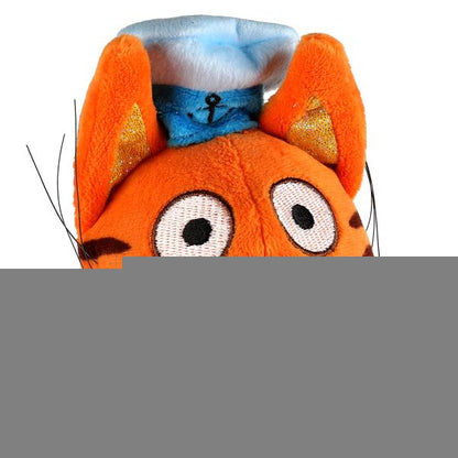 A20157-15 331425 Игрушка мягкая Три Кота Коржик в пляжной одежде 15см, муз. чип, в пак МУЛЬТИ-ПУЛЬТИ