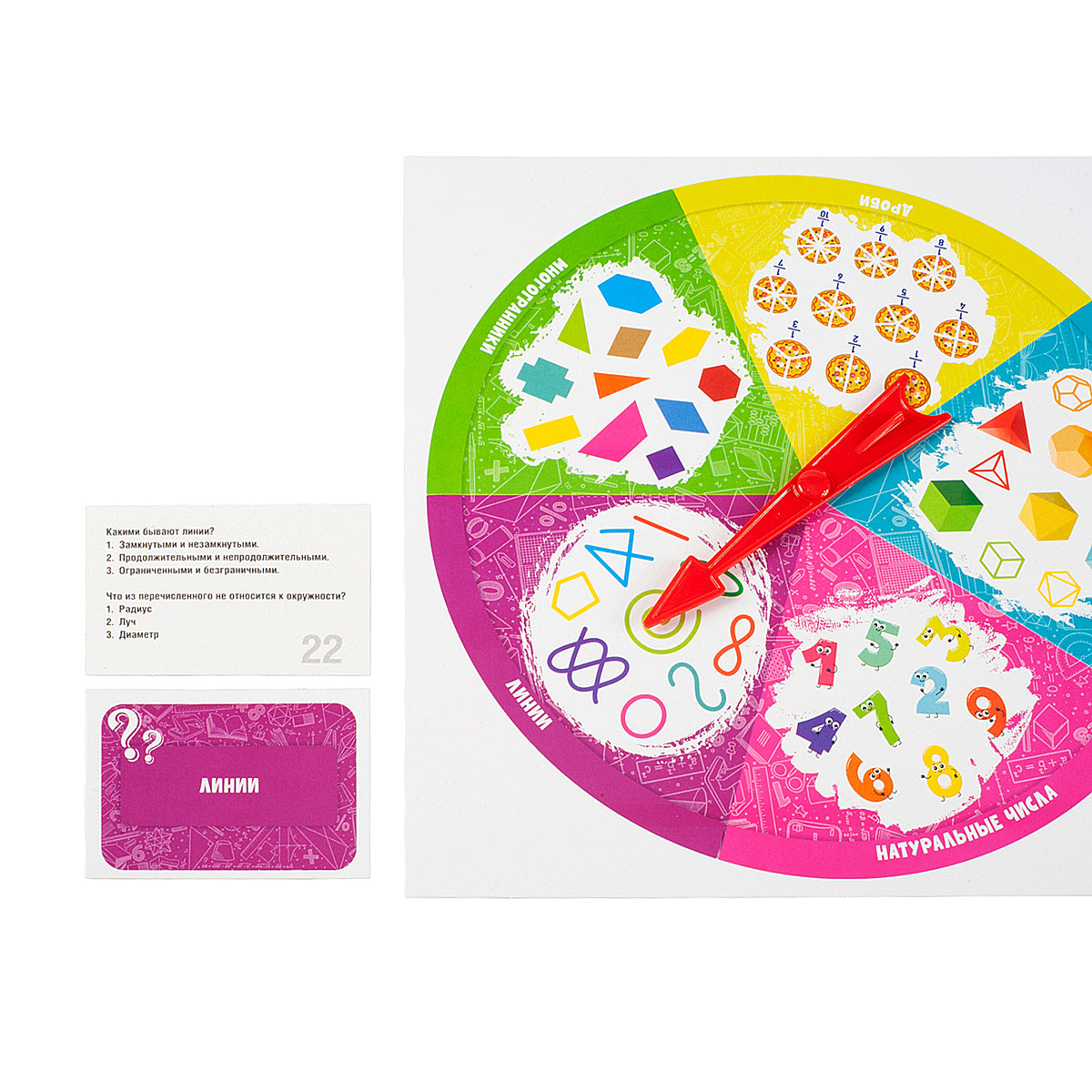 Игра настольная Викторина "Алгебра. Геометрия"