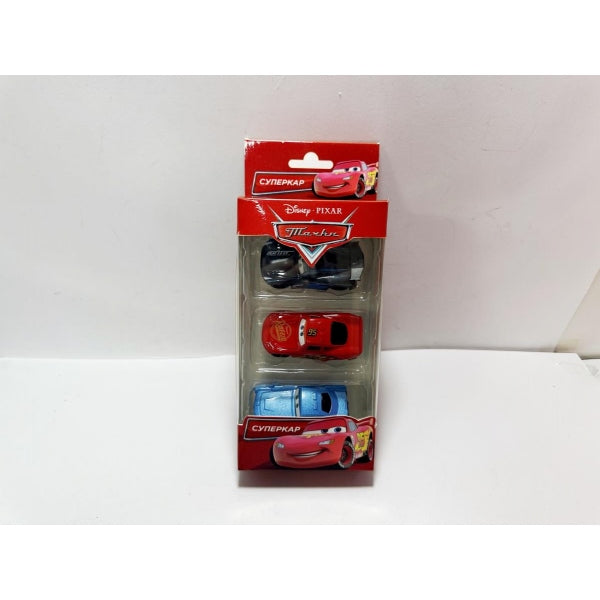 Machine en métal de 7,5 cm, 3 pièces, assortie, couleur. Parc technologique dans le cor.2*144наб