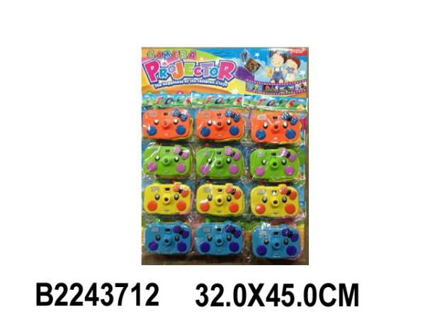 Appareil photo avec assortiment. dans le paquet. sur la carte. уп-12шт в кор.2*27уп