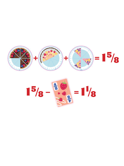Игра настольная "Торт по тарелочкам! Учим дроби на тортиках"