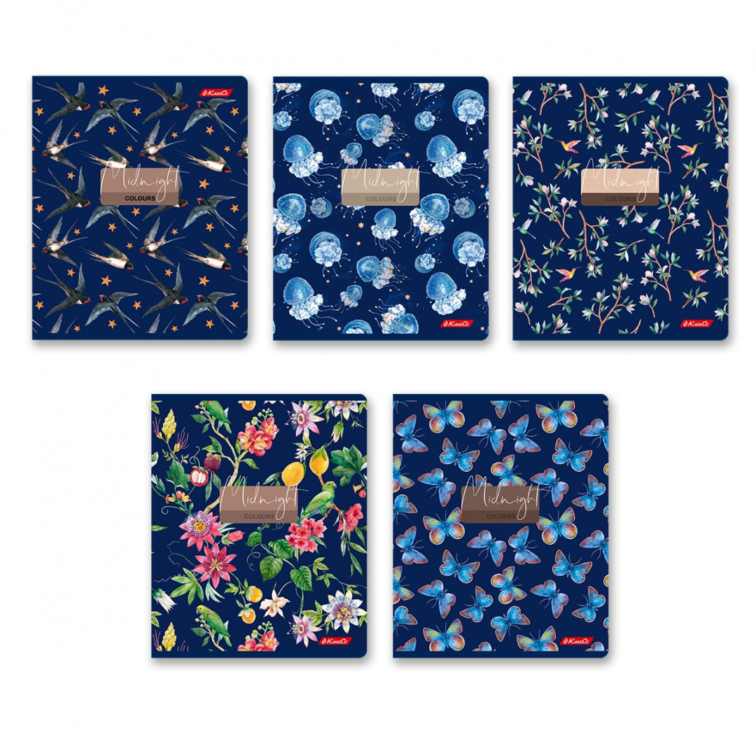 Svetoch. Тетрадь общая ученическая "Вальс цветов" A5+ 80 л. на скобе клетка арт.80ТСК5_5_2_1_000483