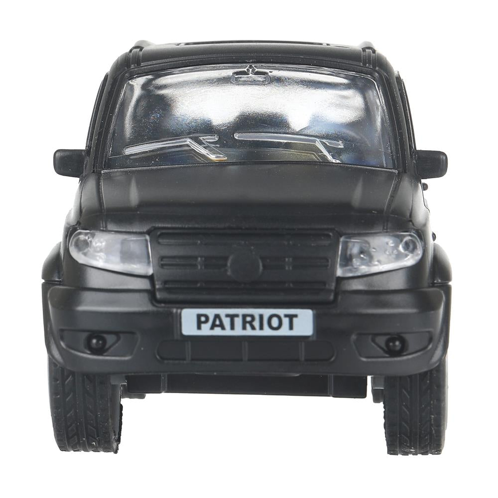 Машина пластик UAZ ПАТРИОТ 13,5 см, инерц,двери,черный,кор. Технопарк в кор.2*60шт