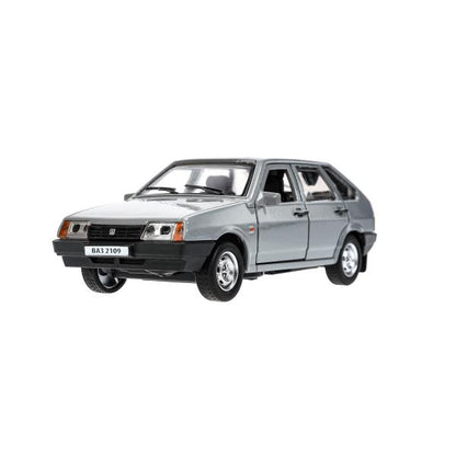 Machine en métal vaz-2109 "СПУТНИК" 12 cm, double, bagage, инер, серебряный, кор. Parc technologique dans le cor.2*36шт