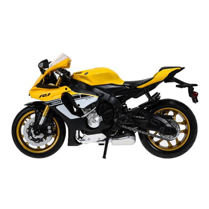 Модель металл yamaha yzf-r1 МОТОЦИКЛ, 17 см, вращающийся руль, подвеска Технопарк в кор.24шт