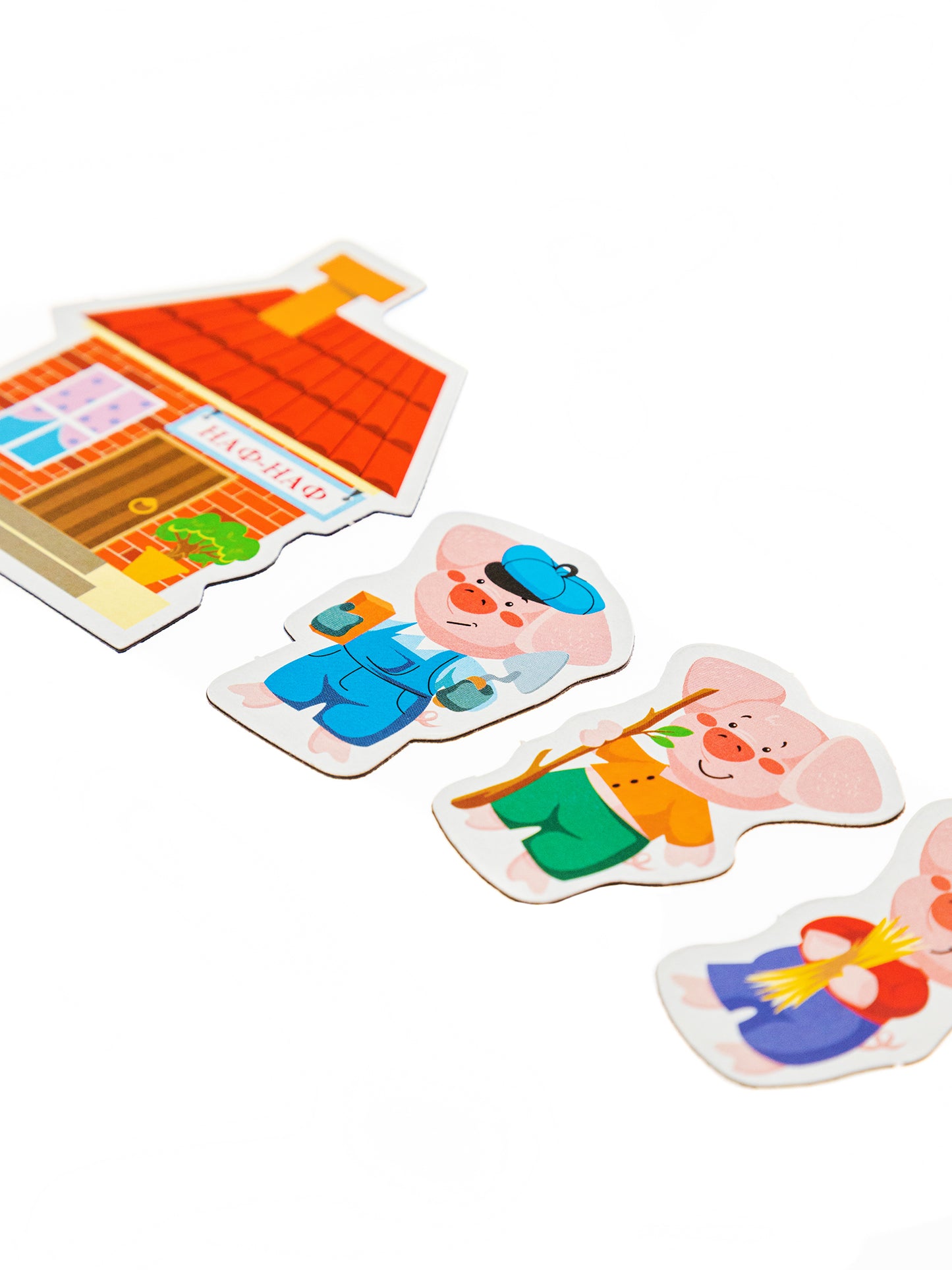 Магниты "Три поросенка". Серия Магнитные истории (европодвес)