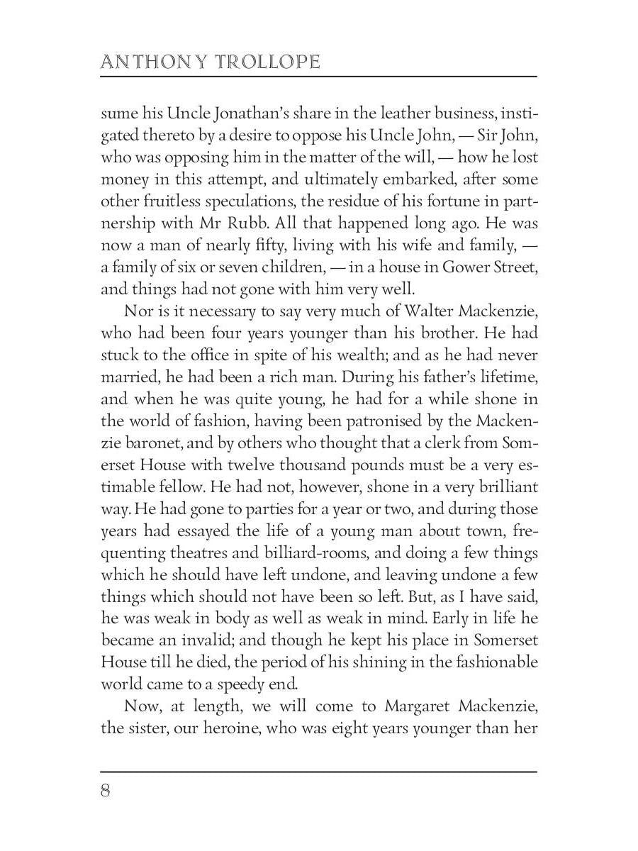 Miss Mackenzie = Мисс Макензи