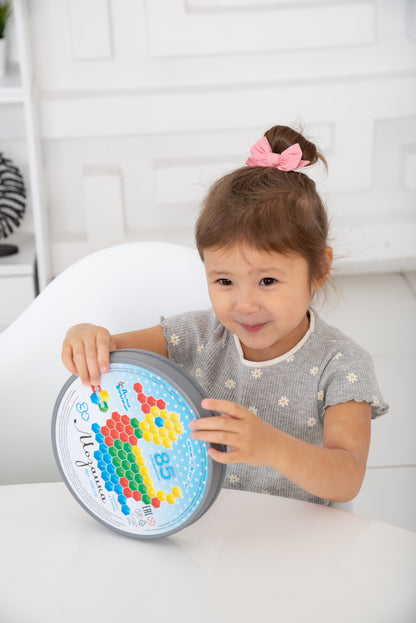 МОЗАИКА ШЕСТИГРАННАЯ 85 ЭЛ (КРУГЛАЯ ПЛАСТ.КОРОБКА) в кор.18шт