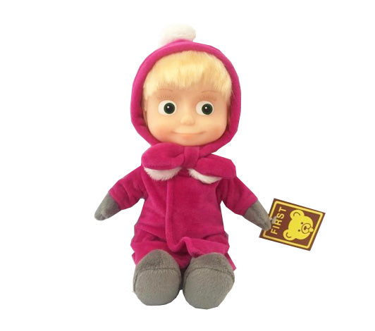 V92448/30AB МЯГКАЯ ИГРУШКА "МУЛЬТИ-ПУЛЬТИ" МАША 29СМ В ЗИМНЕЙ ОДЕЖДЕ (МАША И МЕДВЕДЬ) ПЛАСТ. ЛИЦО в