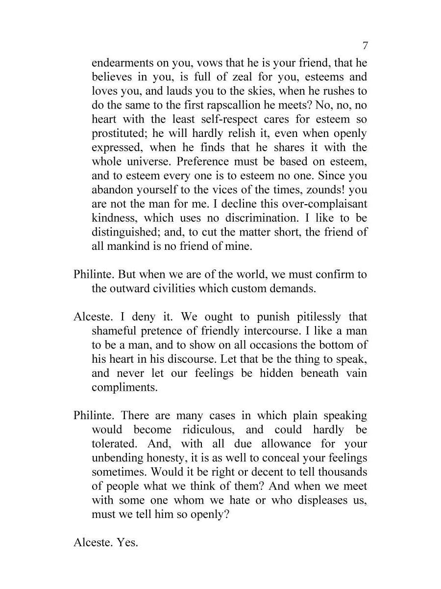 The Misanthrope = Мизантроп: на англ.яз. Moliere